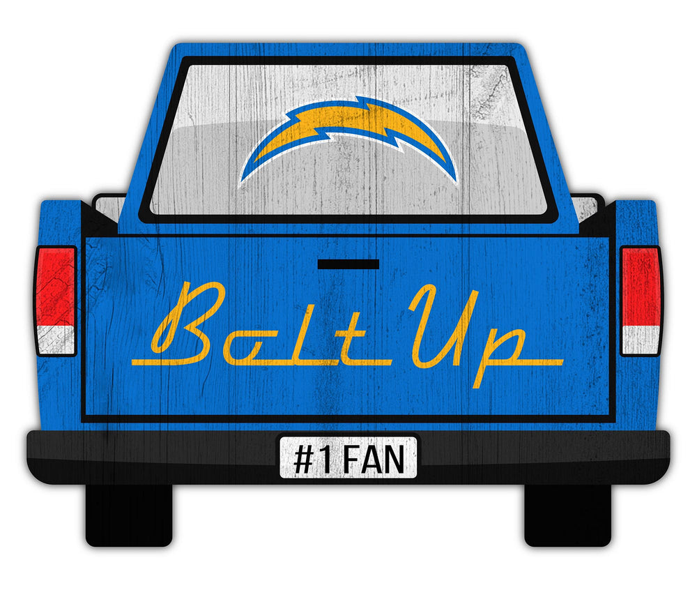 Wholesale NFL2014-Slogan Truck Back 12in Sign / N2014-Los Angeles Chargers