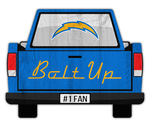 Wholesale NFL2014-Slogan Truck Back 12in Sign / N2014-Los Angeles Chargers