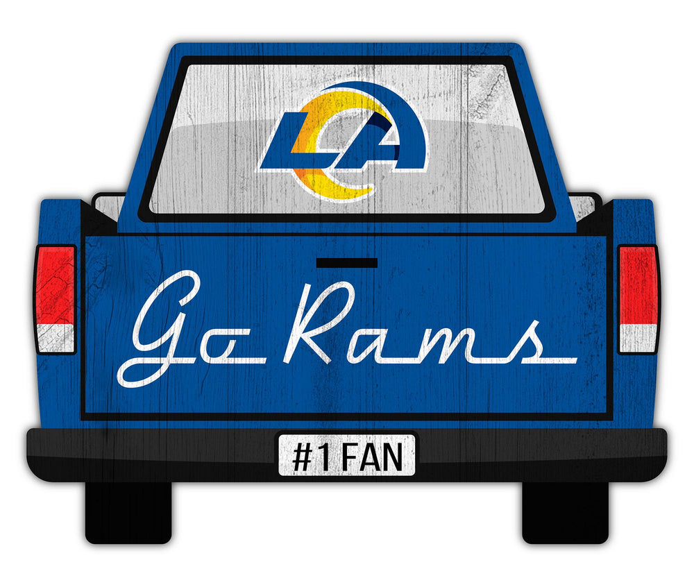 Wholesale NFL2014-Slogan Truck Back 12in Sign / N2014-Los Angeles Rams