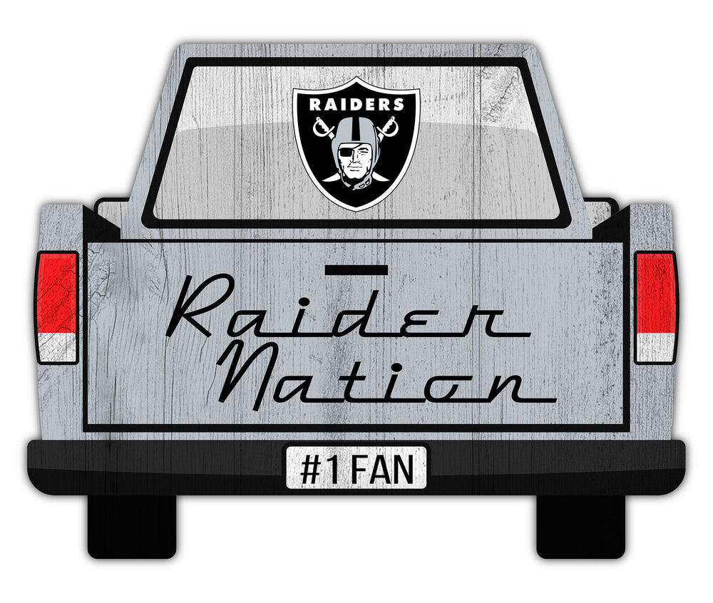 Wholesale NFL2014-Slogan Truck Back 12in Sign / N2014-Las Vegas Raiders