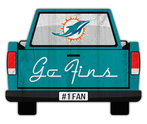 Wholesale NFL2014-Slogan Truck Back 12in Sign / N2014-Miami Dolphins