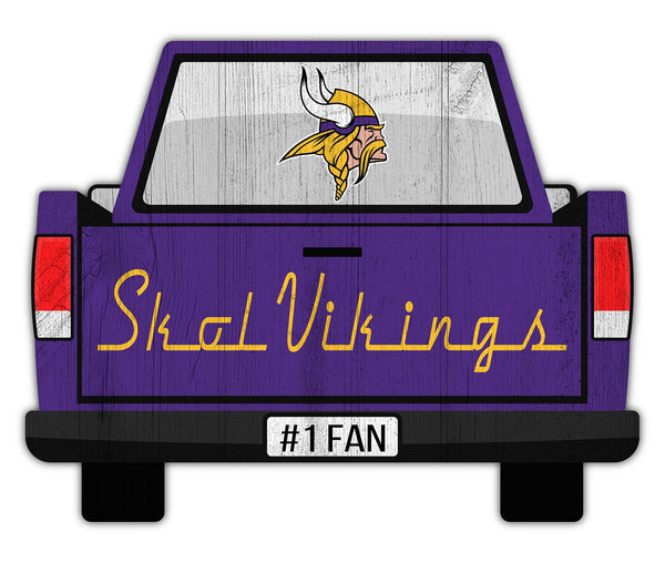 Wholesale NFL2014-Slogan Truck Back 12in Sign / N2014-Minnesota Vikings