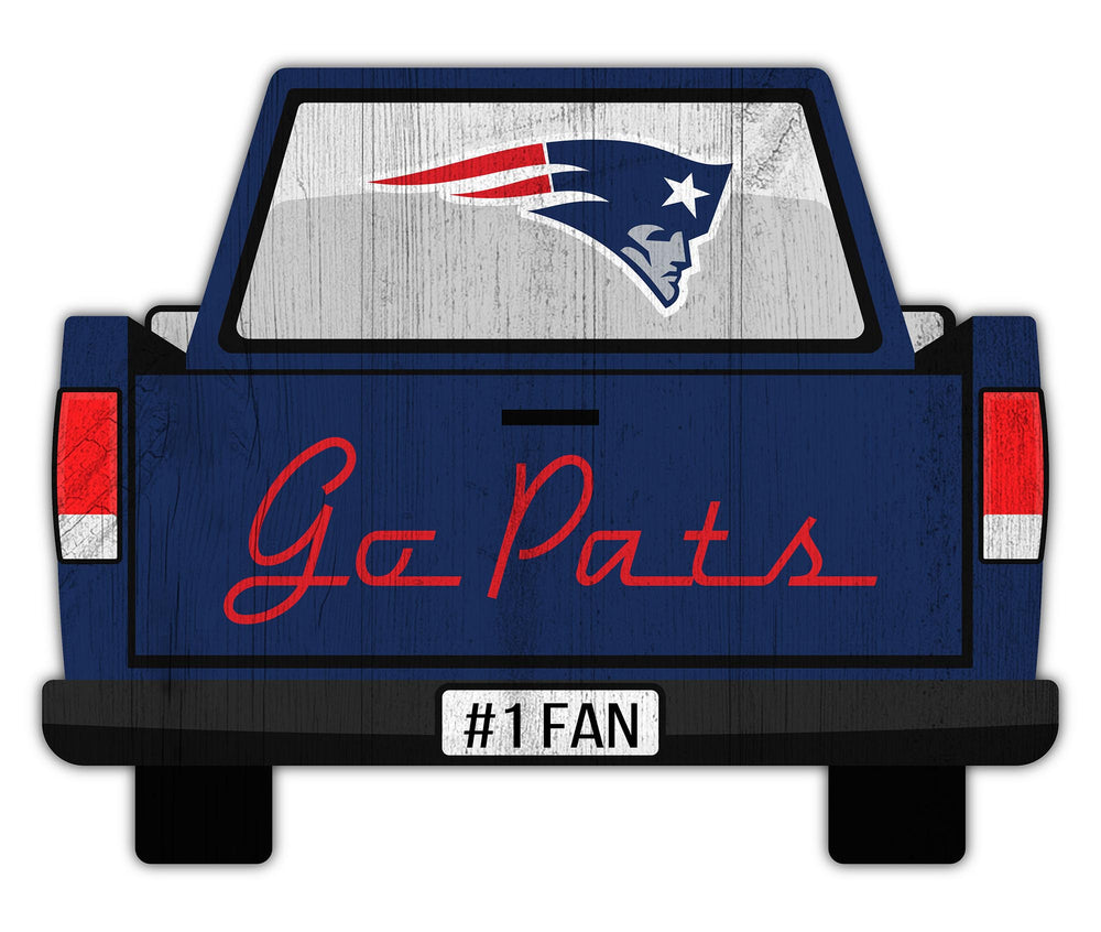 Wholesale NFL2014-Slogan Truck Back 12in Sign / N2014-New England Patriots