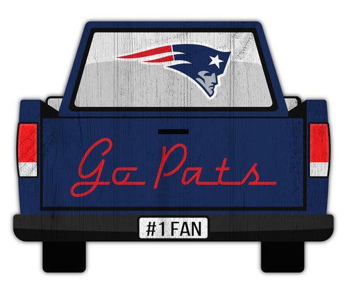 Wholesale NFL2014-Slogan Truck Back 12in Sign / N2014-New England Patriots