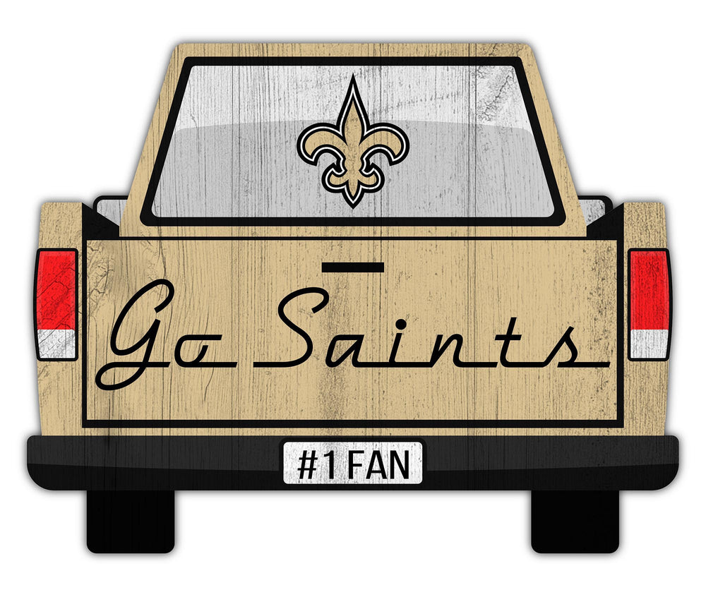 Wholesale NFL2014-Slogan Truck Back 12in Sign / N2014-New Orleans Saints