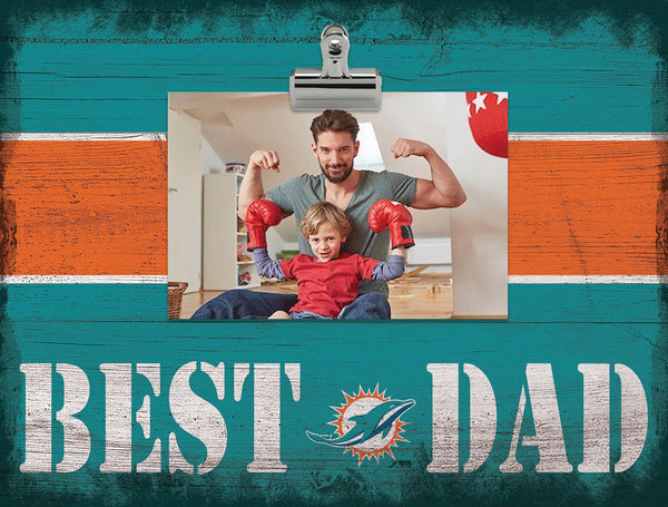 Wholesale NFL2016-Best Dad Clip Frame / N2016-Miami Dolphins