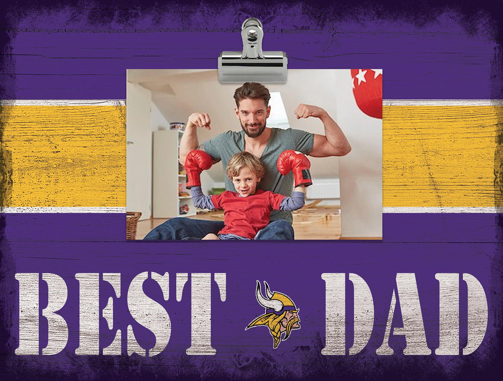 Wholesale NFL2016-Best Dad Clip Frame / N2016-Minnesota Vikings