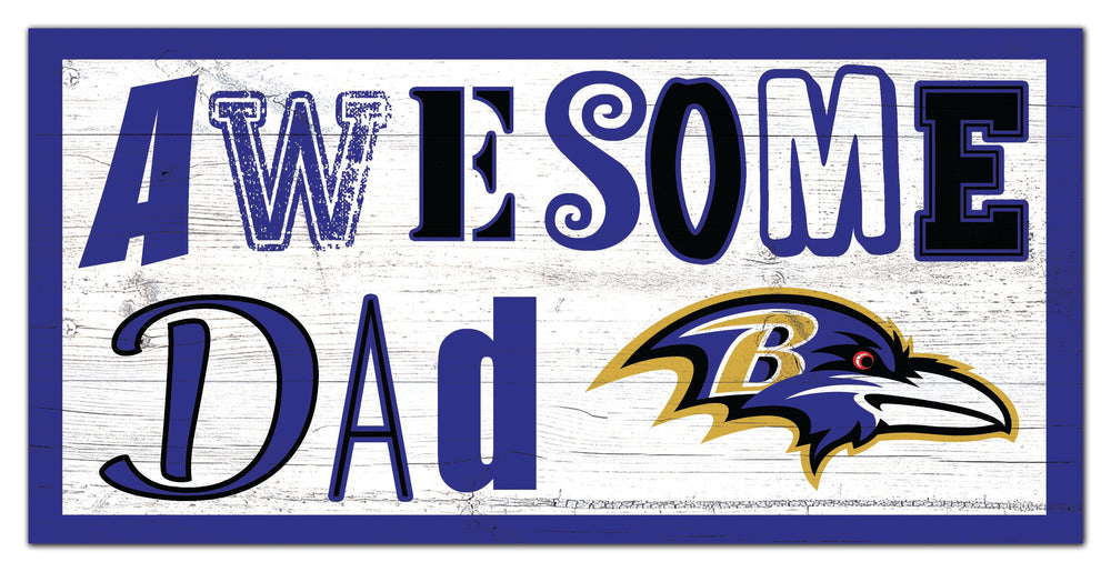 Wholesale NFL2018-Awesome Dad 6x12 / N2018-Baltimore Ravens