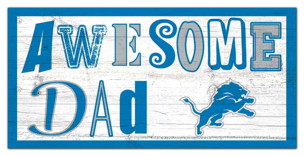 Wholesale NFL2018-Awesome Dad 6x12 / N2018-Detroit Lions