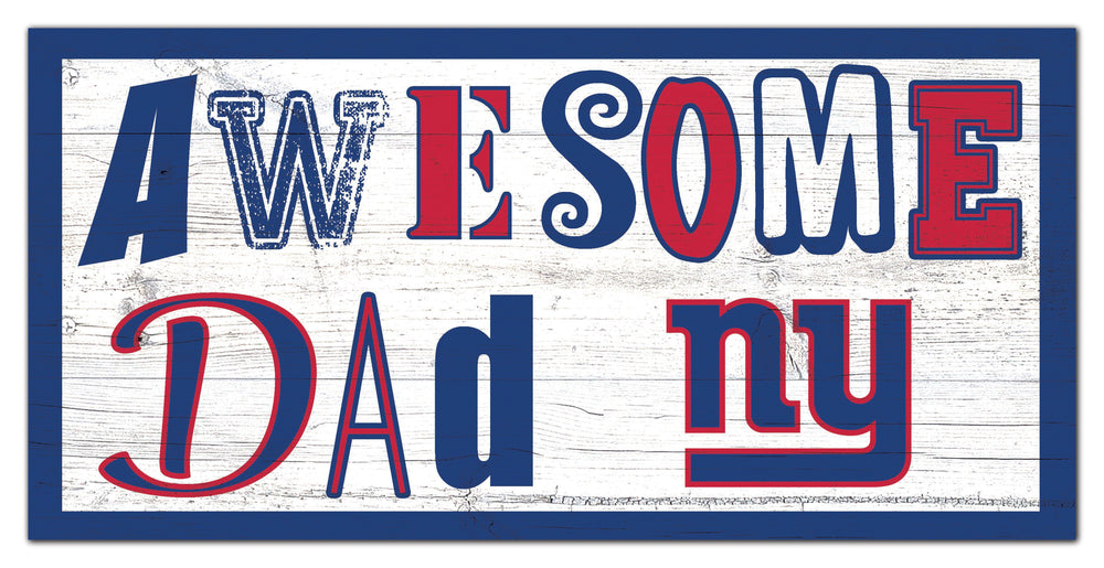 Wholesale NFL2018-Awesome Dad 6x12 / N2018-New York Giants