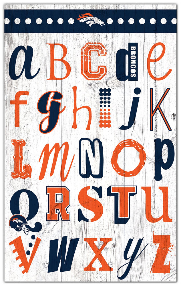 Wholesale NFL2020-Alphabet Sign 11x19 / N2020-Denver Broncos