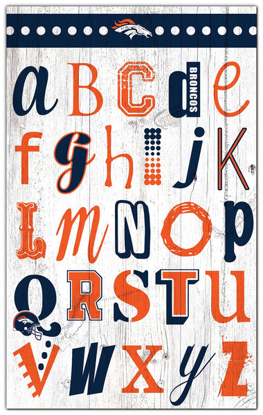 Wholesale NFL2020-Alphabet Sign 11x19 / N2020-Denver Broncos