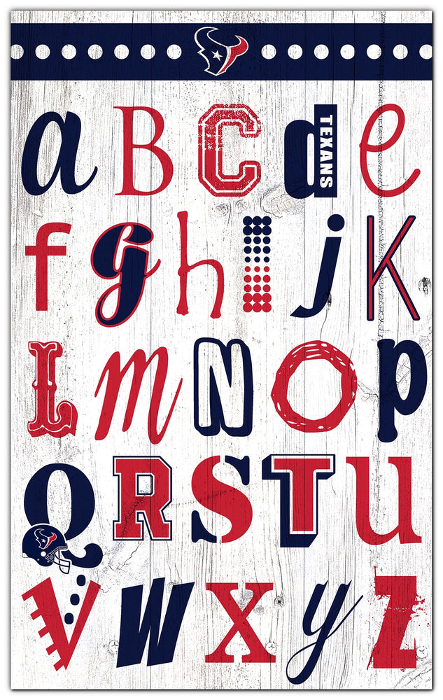 Wholesale NFL2020-Alphabet Sign 11x19 / N2020-Houston Texans