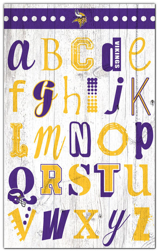 Wholesale NFL2020-Alphabet Sign 11x19 / N2020-Minnesota Vikings
