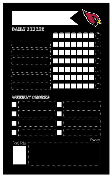 Wholesale NFL2021-Chore Chart Chalboard 11x19 / N2021-Arizona Cardinals