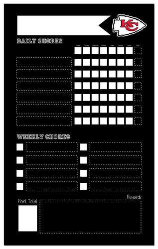 Wholesale NFL2021-Chore Chart Chalboard 11x19 / N2021-Kansas City Chiefs