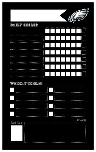 Wholesale NFL2021-Chore Chart Chalboard 11x19 / N2021-Philadelphia Eagles