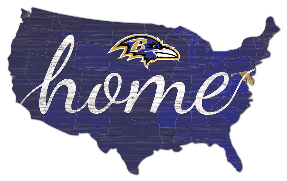 Wholesale NFL2026-Home USACut 18in / N2026-Baltimore Ravens