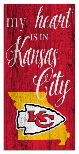 Wholesale NFL2029-My Heart is 6x12 / N2029-Kansas City Chiefs