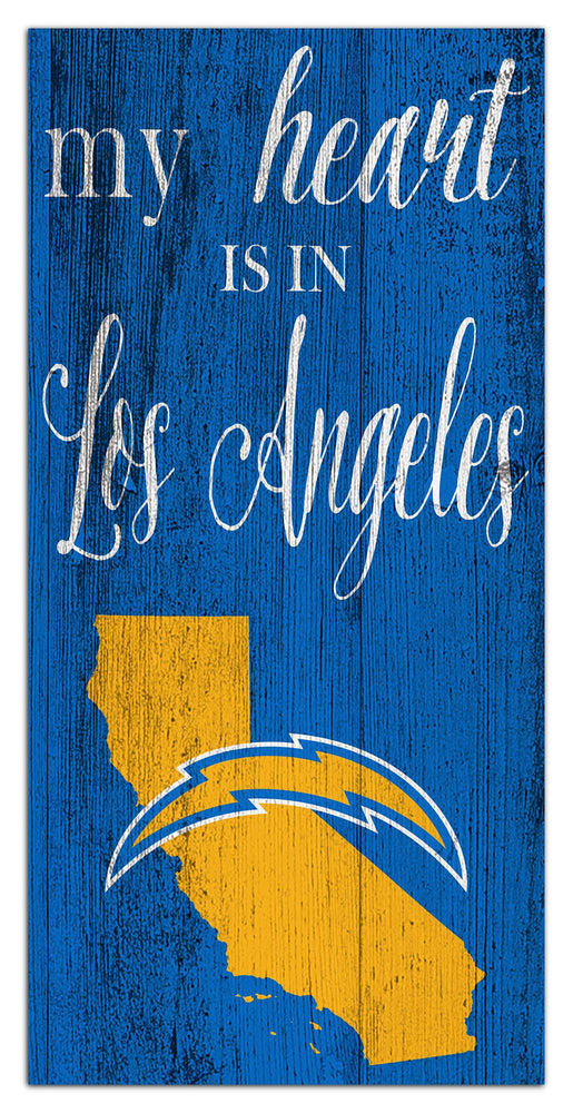 Wholesale NFL2029-My Heart is 6x12 / N2029-Los Angeles Chargers