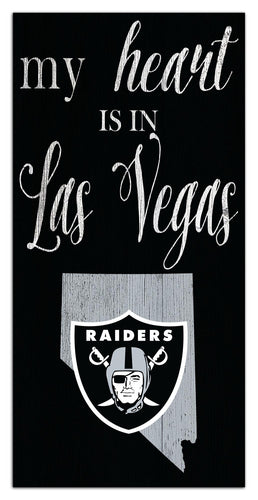Wholesale NFL2029-My Heart is 6x12 / N2029-Las Vegas Raiders