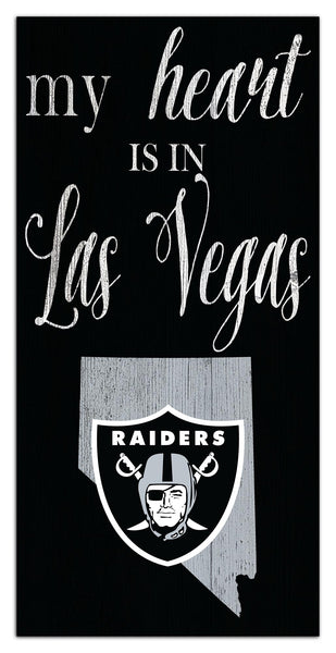 Wholesale NFL2029-My Heart is 6x12 / N2029-Las Vegas Raiders