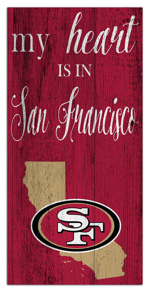 Wholesale NFL2029-My Heart is 6x12 / N2029-San Francisco 49ers