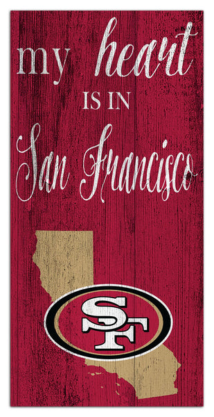 Wholesale NFL2029-My Heart is 6x12 / N2029-San Francisco 49ers