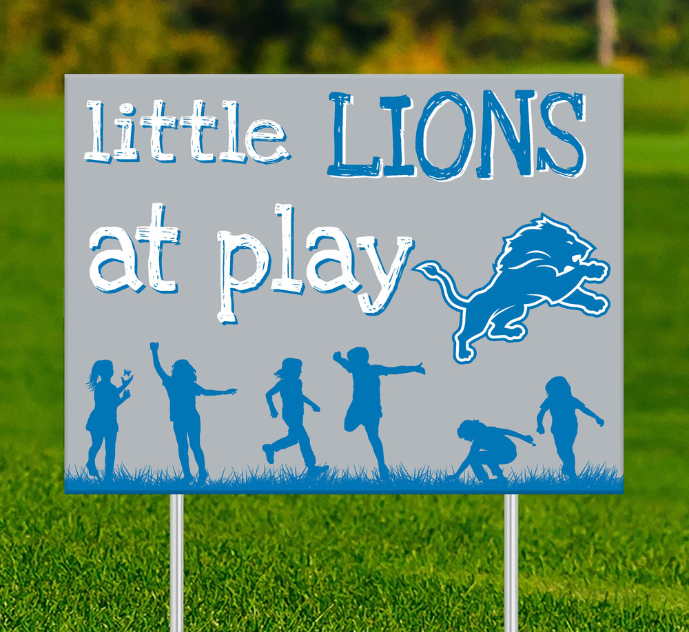 Wholesale NFL2031-Children At Play Yard Sign / N2031-Detroit Lions