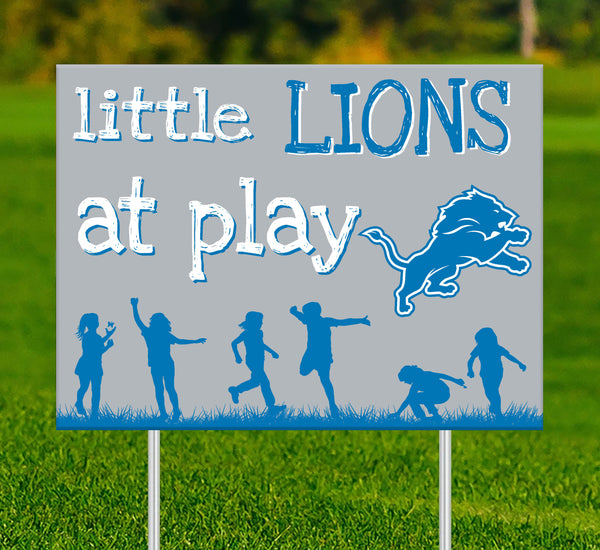 Wholesale NFL2031-Children At Play Yard Sign / N2031-Detroit Lions