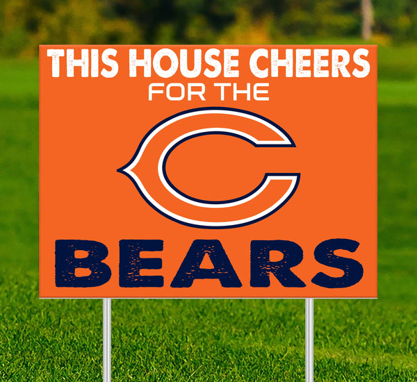 Wholesale NFL2033-This House Cheers Yard Sign / N2033-Chicago Bears