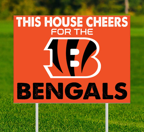 Wholesale NFL2033-This House Cheers Yard Sign / N2033-Cincinnati Bengals