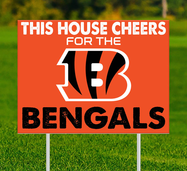 Wholesale NFL2033-This House Cheers Yard Sign / N2033-Cincinnati Bengals