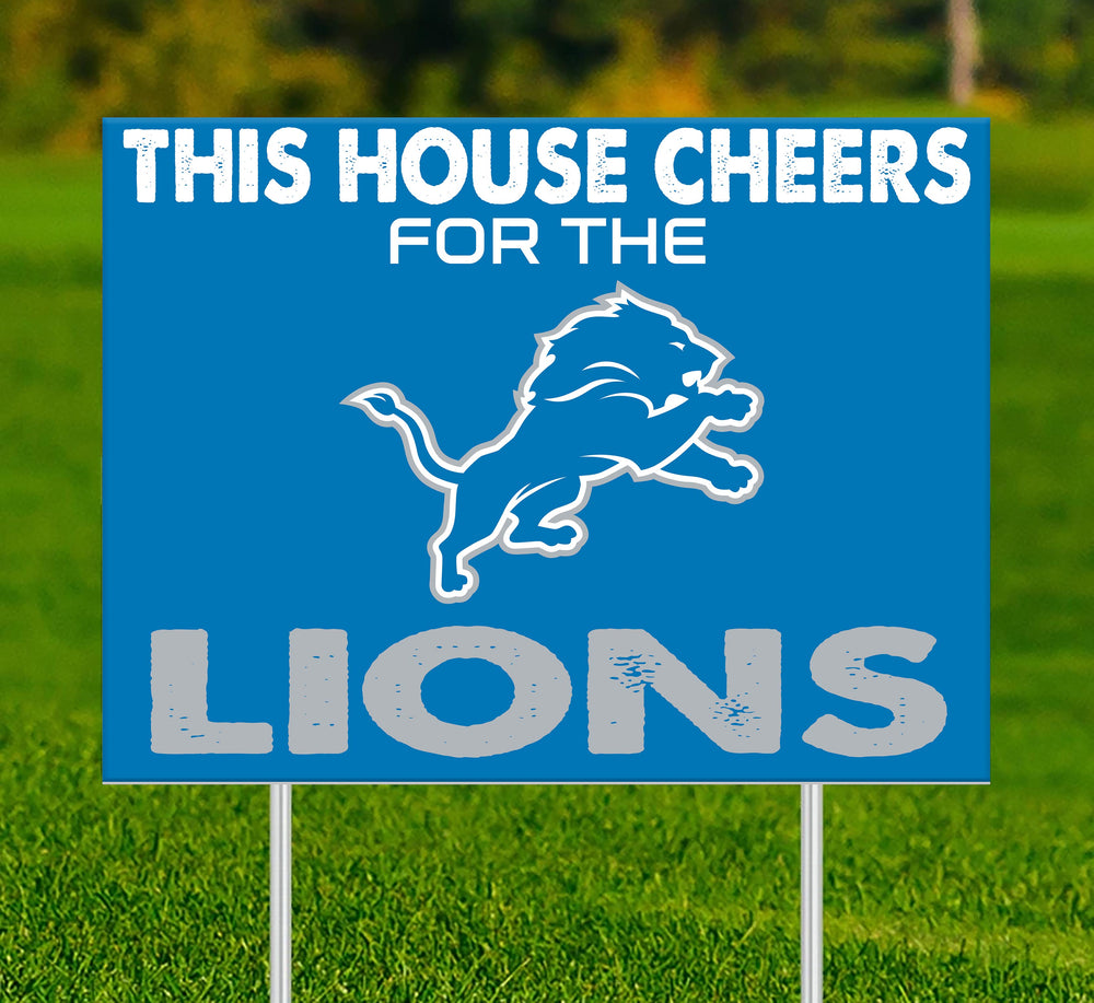 Wholesale NFL2033-This House Cheers Yard Sign / N2033-Detroit Lions
