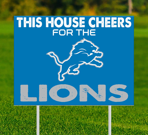Wholesale NFL2033-This House Cheers Yard Sign / N2033-Detroit Lions