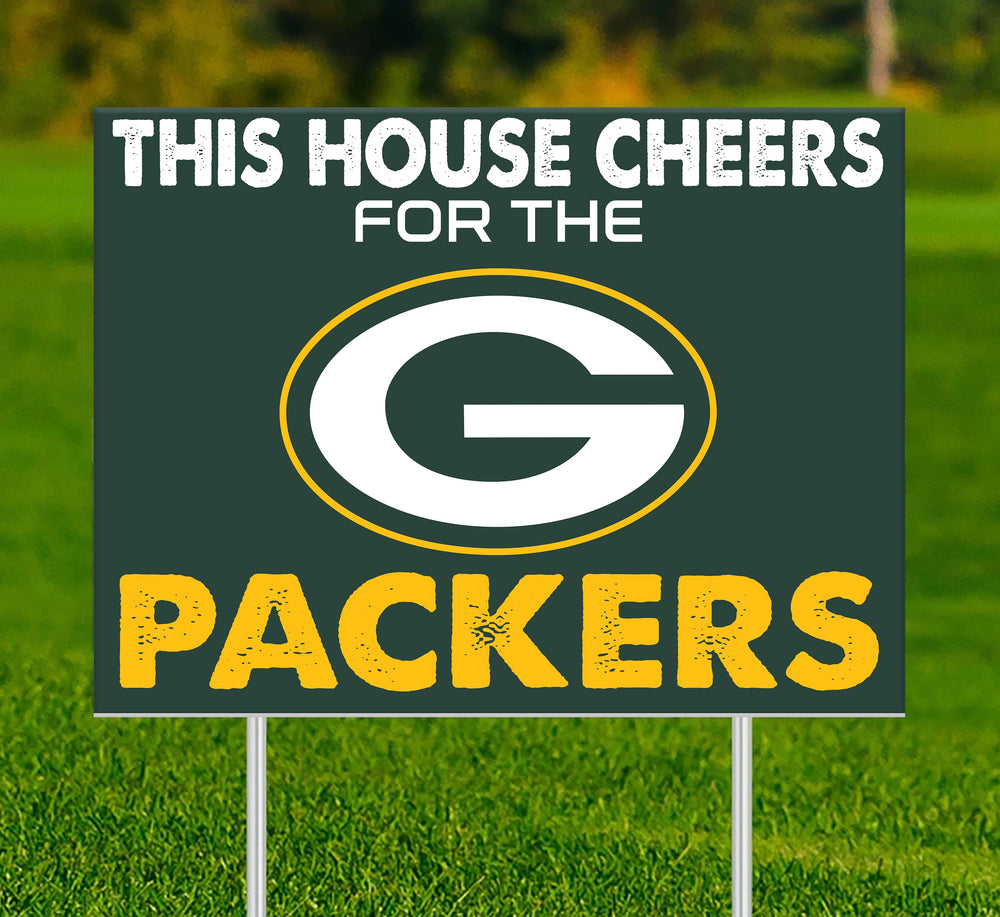 Wholesale NFL2033-This House Cheers Yard Sign / N2033-Green Bay Packers