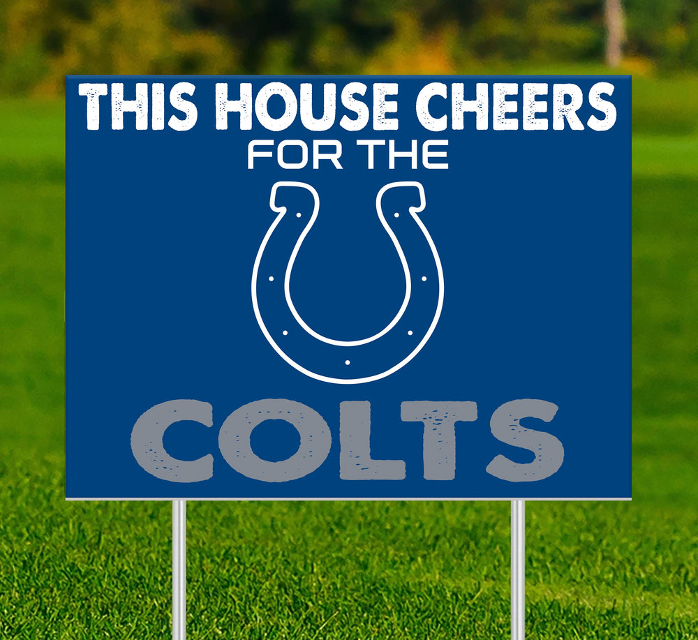 Wholesale NFL2033-This House Cheers Yard Sign / N2033-Indianapolis Colts