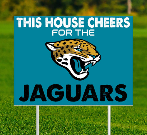 Wholesale NFL2033-This House Cheers Yard Sign / N2033-Jacksonville Jaguars