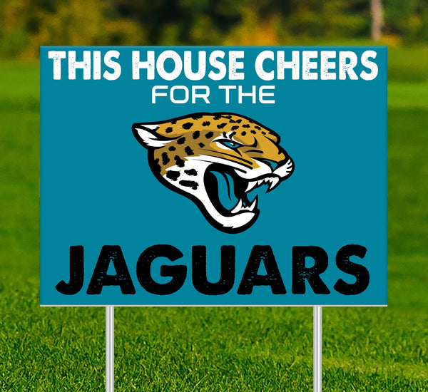 Wholesale NFL2033-This House Cheers Yard Sign / N2033-Jacksonville Jaguars