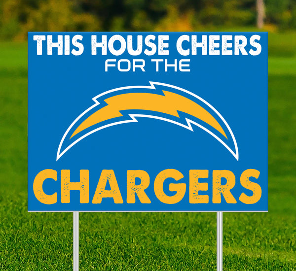 Wholesale NFL2033-This House Cheers Yard Sign / N2033-Los Angeles Chargers