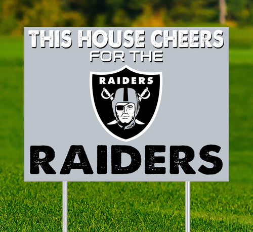 Wholesale NFL2033-This House Cheers Yard Sign / N2033-Las Vegas Raiders