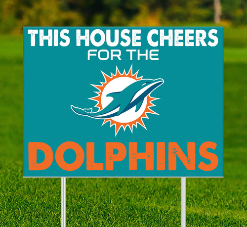 Wholesale NFL2033-This House Cheers Yard Sign / N2033-Miami Dolphins