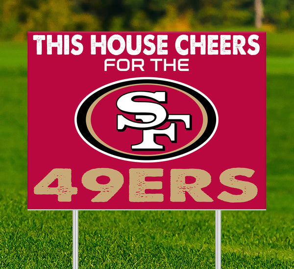 Wholesale NFL2033-This House Cheers Yard Sign / N2033-San Francisco 49ers