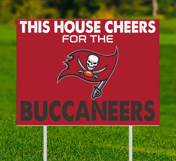 Wholesale NFL2033-This House Cheers Yard Sign / N2033-Tampa Bay Buccaneers