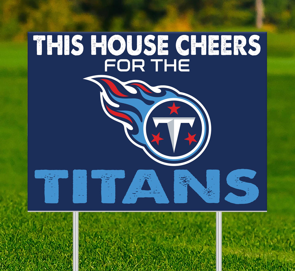 Wholesale NFL2033-This House Cheers Yard Sign / N2033-Tennessee Titans