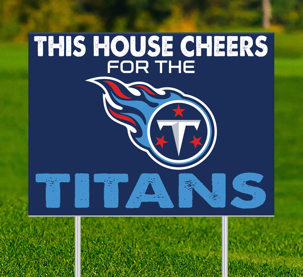 Wholesale NFL2033-This House Cheers Yard Sign / N2033-Tennessee Titans