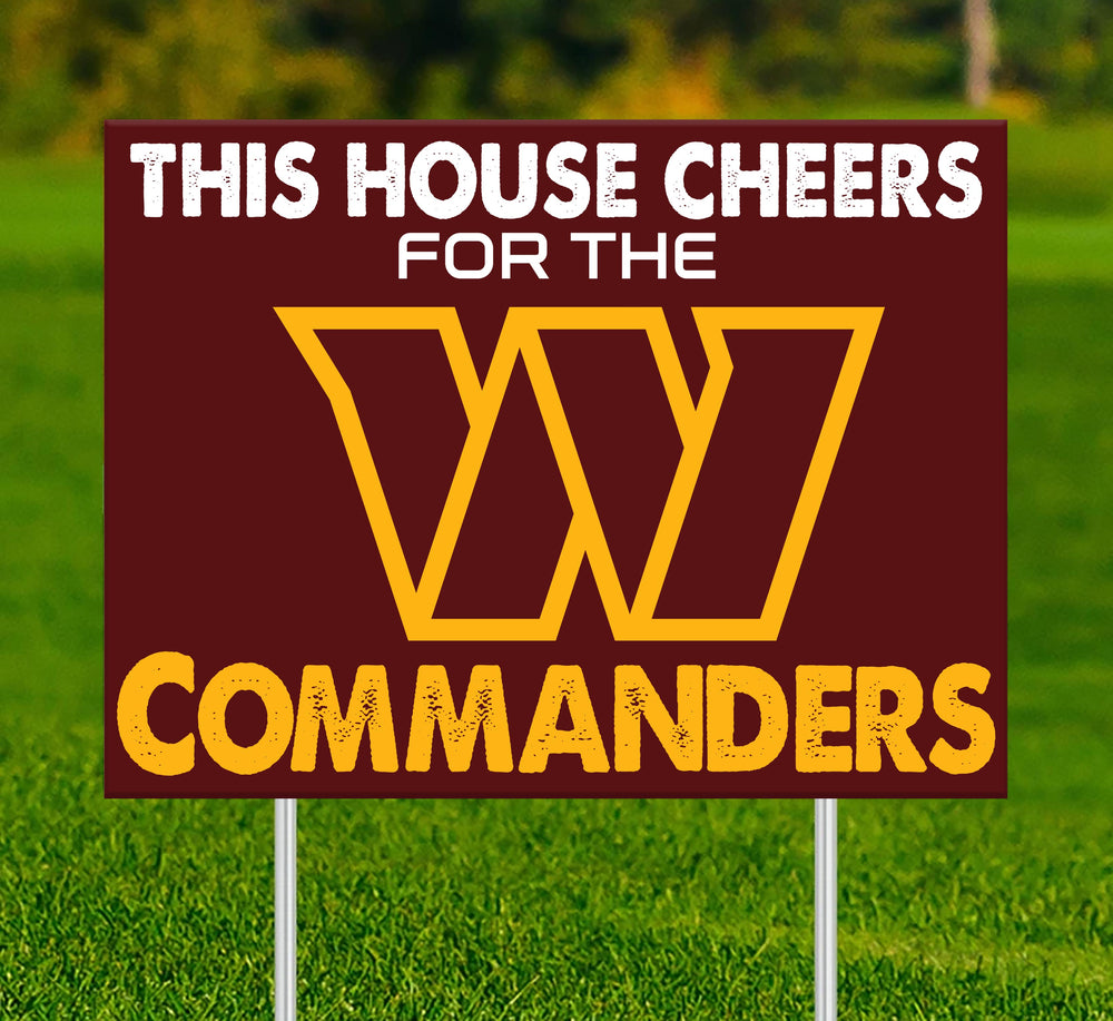 Wholesale NFL2033-This House Cheers Yard Sign / N2033-Washington Commanders