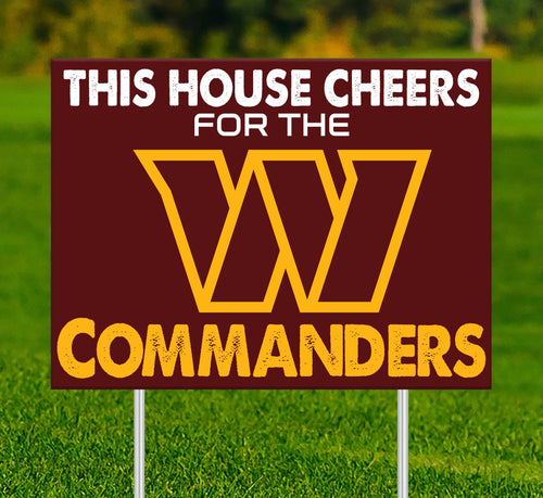 Wholesale NFL2033-This House Cheers Yard Sign / N2033-Washington Commanders