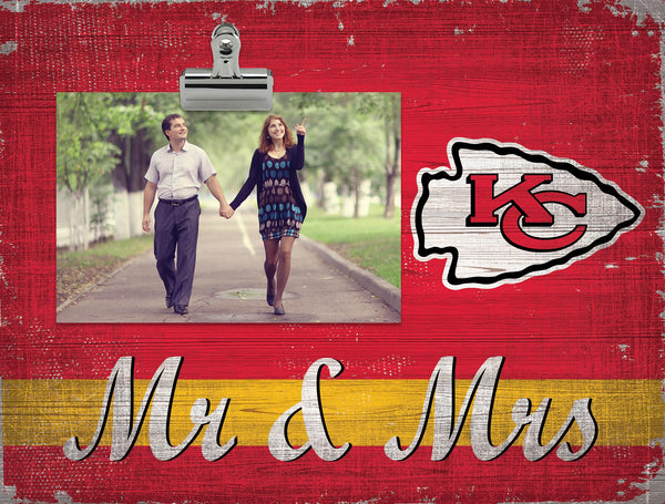 Wholesale NFL2034-Mr & Mrs Clip Frame / N2034-Kansas City Chiefs