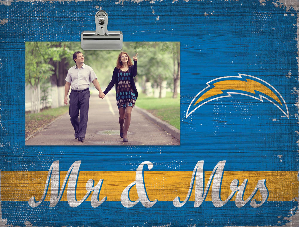 Wholesale NFL2034-Mr & Mrs Clip Frame / N2034-Los Angeles Chargers